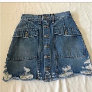 Carmar blue jeans with buttons size xs